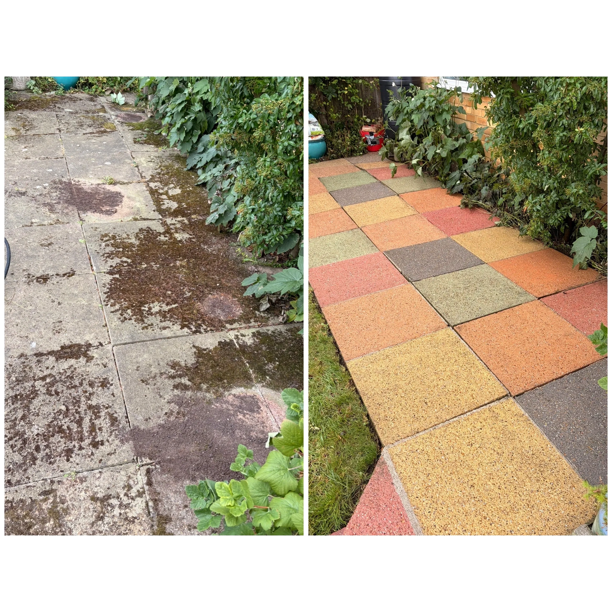 Patio after cleaning